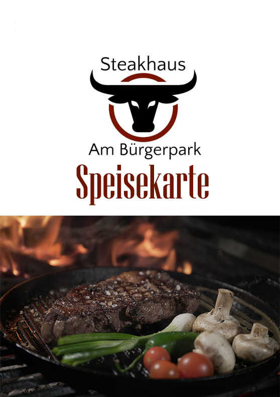 Speisekarte vom Steakhaus Am Bürgerpark